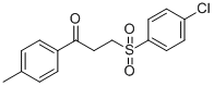 3-[(4-CHLOROPHENYL)SULFONYL]-1-(4-METHYLPHENYL)-1-PROPANONE CAS#: 87015-42-7