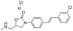 3-[4-[(E)-2-(3-chlorophenyl)ethenyl]phenyl]-5-(methylaminomethyl)oxazo lidin-2-one hydrochloride CAS#: 84459-97-2