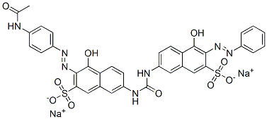 3-[[4-(acetylamino)phenyl]azo]-4-hydroxy-7-[[[[5-hydroxy-6-(phenylazo)-7-sulpho-2-naphthyl]amino]carbonyl]amino]naphthalene-2-sulphonic acid, sodium salt CAS#: 83232-29-5