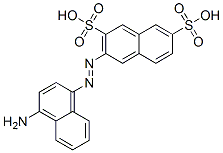 3-[(4-amino-1-naphthyl)azo]naphthalene-2,7-disulphonic acid CAS#: 85480-82-6
