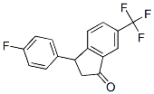 3-(4-fluorophenyl)-6-(trifluoromethyl)indan-1-one CAS#: 80272-38-4
