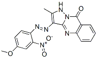 3-[(4-methoxy-2-nitrophenyl)azo]-2-methylpyrazolo[5,1-b]quinazolin-9(1H)-one CAS#: 80019-25-6