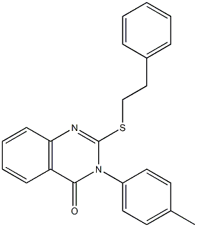 3-(4-methylphenyl)-2-[(2-phenylethyl)sulfanyl]quinazolin-4(3H)-one CAS#: 83671-70-9