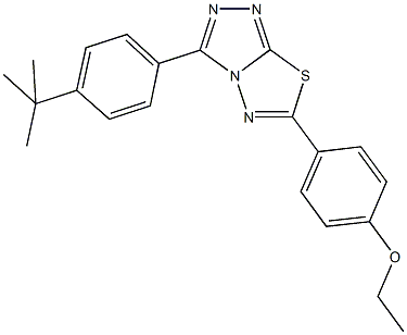3-(4-tert-butylphenyl)-6-(4-ethoxyphenyl)[1,2,4]triazolo[3,4-b][1,3,4]thiadiazole CAS#: 825604-45-3