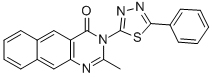 3-(5-Phenyl-1,3,4-thiadiazol-2-yl)-2-methylbenzo(g)quinazolin-4(3H)-on e CAS#: 82828-69-1