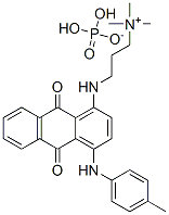3-[[9,10-dihydro-9,10-dioxo-4-[(p-tolyl)amino]-1-anthryl]amino]propyltrimethylammonium dihydrogen phosphate CAS#: 85283-80-3