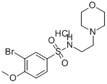 3-BROMO-4-METHOXY-N-(2-MORPHOLIN-4-YL-ETHYL)-BENZENESULFONAMIDE HYDROCHLORIDE CAS#: 85477-20-9