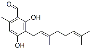 3-[(E)-3,7-Dimethyl-2,6-octadienyl]-2,4-dihydroxy-6-methylbenzaldehyde CAS#: 83324-56-5