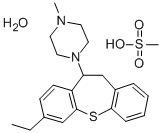 3-Ethyl-11-(4-methylpiperazino)-10,11-dihydrodibenzo(b,f)thiepin metha nesulfonate hemihydrate CAS#: 84964-85-2