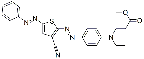 3-[Ethyl[4-(3-cyano-5-phenylazo-2-thienylazo)phenyl]amino]propionic acid methyl ester CAS#: 83742-51-2