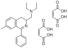 3-Isoquinolinemethanamine, 3,4-dihydro-N,N-diethyl-7-methyl-1-phenyl-, (Z)-2-butenedioate(1:2) CAS#: 83658-67-7