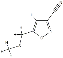 3-Isoxazolecarbonitrile,5-[(methylthio)methyl]-(9CI) CAS#: 84654-34-2