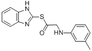 ((3-Methylphenyl)amino)ethanethioic acid S-1H-benzimidazol-2-yl ester CAS#: 83408-78-0