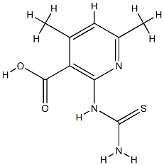 3-Pyridinecarboxylicacid,2-[(aminothioxomethyl)amino]-4,6-dimethyl-(9CI) CAS#: 806635-45-0