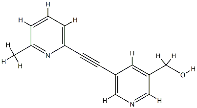 3-Pyridinemethanol,5-[(6-methyl-2-pyridinyl)ethynyl]-(9CI) CAS#: 824389-39-1