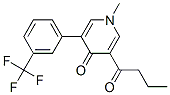 3-butanoyl-1-methyl-5-[3-(trifluoromethyl)phenyl]pyridin-4-one CAS#: 82129-69-9