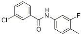 3-chloro-N-(3-fluoro-4-methylphenyl)benzamide CAS#: 824979-04-6