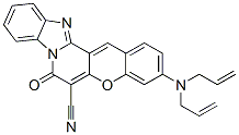 3-(diallylamino)-7-oxo-7H-[1]benzopyrano[3',2':3,4]pyrido[1,2-a]benzimidazole-6-carbonitrile CAS#: 81419-31-0