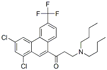 3-(dibutylamino)-1-[1,3-dichloro-6-(trifluoromethyl)-9-phenanthryl]propan-1-one CAS#: 81760-57-8