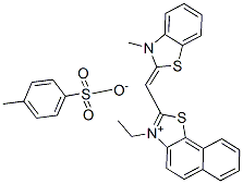 3-ethyl-2-[(3-methyl-3H-benzothiazol-2-ylidene)methyl]naphtho[2,1-d]thiazolium toluene-p-sulphonate CAS#: 84434-30-0