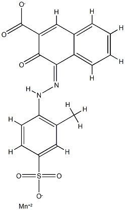 [3-hydroxy-4-[(2-methyl-4-sulphophenyl)azo]-2-naphthoato(2-)]manganese CAS#: 83864-26-0