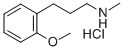 3-(o-Methoxyphenyl)-N-methylpropylamine hydrochloride CAS#: 83979-29-7