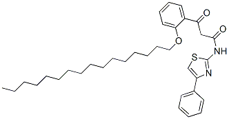 3-[o-(hexadecyloxy)phenyl]-3-oxo-N-(4-phenylthiazol-2-yl)propionamide CAS#: 82836-86-0