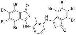 3,3'-[(2-methyl-1,3-phenylene)diimino]bis[4,5,6,7-tetrabromo-1H-isoindol-1-one] CAS#: 82457-14-5