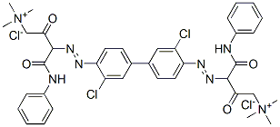 3,3'-[(3,3'-dichloro[1,1'-biphenyl]-4,4'-diyl)bis(azo)]bis[4-anilino-N,N,N-trimethyl-2,4-dioxobutylammonium] dichloride CAS#: 85005-64-7