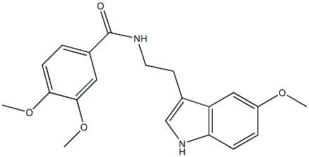 3,4-dimethoxy-N-[2-(5-methoxy-1H-indol-3-yl)ethyl]benzamide CAS#: 838886-72-9