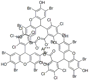 3,4,5,6-tetrachloro-2-(2,4,5,7-tetrabromo-3,6-dihydroxyxanthen-9-yl)benzoic acid, aluminium salt CAS#: 84473-86-9