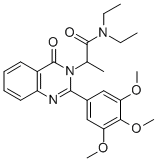 3(4H)-Quinazolineacetamide, N,N-diethyl-alpha-methyl-4-oxo-2-(3,4,5-tr imethoxyphenyl)- CAS#: 83408-97-3