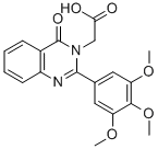3(4H)-Quinazolineacetic acid, 4-oxo-2-(3,4,5-trimethoxyphenyl)- CAS#: 83408-90-6