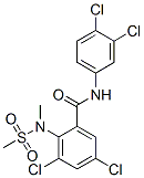 3,5-dichloro-N-(3,4-dichlorophenyl)-2-[methyl(methylsulphonyl)amino]benzamide CAS#: 83542-66-9