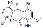 (+)-3',5,5'-Tribromo-7'-methoxy-3,4'-bi[1H-indole] CAS#: 81387-84-0