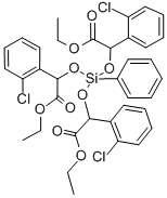 3,5,8-Trioxa-4-siladecanoic acid, 2,6-bis(2-chlorophenyl)-4-(1-(2-chlo rophenyl)-2-ethoxy-2-oxoethoxy)-7-oxo-4-phenyl-, ethyl ester CAS#: 85905-74-4