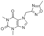 3,7-Dihydro-1,3-dimethyl-7-((5-methyl-1,2,4-oxadiazol-3-yl)methyl)-1H- purine-2,6-dione CAS#: 88338-63-0