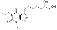 3,7-Dihydro-7-(6,7-dihydroxyheptyl)-3-ethyl-1-propyl-1H-purine-2,6-dio ne CAS#: 86257-54-7