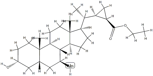 3,7-dihydroxy-22,23-methylenecholan-24-oic acid CAS#: 89414-91-5