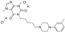 3,7-dimethyl-1-[5-[4-(3-methylphenyl)piperazin-1-yl]pentyl]purine-2,6- dione dihydrochloride CAS#: 81996-02-3