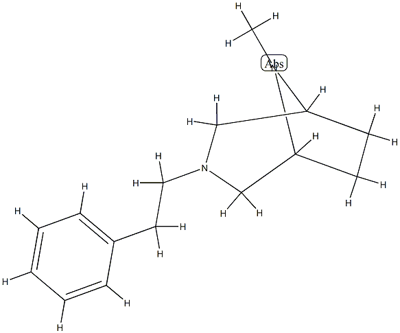 3,8-Diazabicyclo[3.2.1]octane,8-methyl-3-phenethyl-(8CI) CAS#: 802005-51-2
