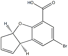 3H-Cyclopenta[b]benzofuran-5-carboxylic acid, 7-broMo-3a,8b-dihydro-, cis-(-)- CAS#: 88277-50-3