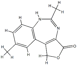 3H-Furo[3,4-d][1,3]benzodiazepin-3-one,1,4-dihydro-5,9-dimethyl-(8CI) CAS#: 802306-25-8