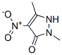 3H-Pyrazol-3-one,  1,2-dihydro-2,5-dimethyl-4-nitro- CAS#: 81649-68-5