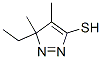 3H-Pyrazole-5-thiol,  3-ethyl-3,4-dimethyl- CAS#: 89852-39-1