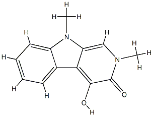 3H-Pyrido[3,4-b]indol-3-one,2,9-dihydro-4-hydroxy-2,9-dimethyl-(9CI) CAS#: 803644-07-7