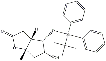 (3aR,4S,5R,6aS)-4-(tert-Butyldiphenylsilyloxy)methyl-5-hydroxy-hexahydro-2H-cyclopenta[b]furan-2-one CAS#: 84786-80-1
