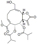 (3aS,4S,5R,6E,10E,11aS)-4,5-Bis(2-methylpropionyloxy)-10-(hydroxymethyl)-2-oxo-3-methylene-2,3,3a,4,5,8,9,11a-octahydrocyclodeca[b]furan-6-carboxylic acid methyl ester CAS#: 89900-56-1