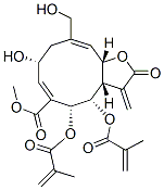 (3aS,4S,5R,6E,8R,10E,11aS)-4,5-Bis(2-methylacryloyloxy)-8-hydroxy-10-(hydroxymethyl)-2-oxo-3-methylene-2,3,3a,4,5,8,9,11a-octahydrocyclodeca[b]furan-6-carboxylic acid methyl ester CAS#: 84507-59-5