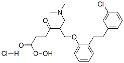 4-[1-[2-[2-(3-chlorophenyl)ethyl]phenoxy]-3-dimethylamino-propan-2-yl] oxy-4-oxo-butanoic acid hydrochloride CAS#: 86819-22-9